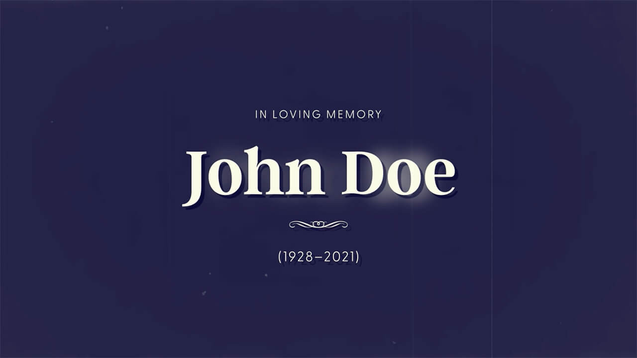 memorial videos still